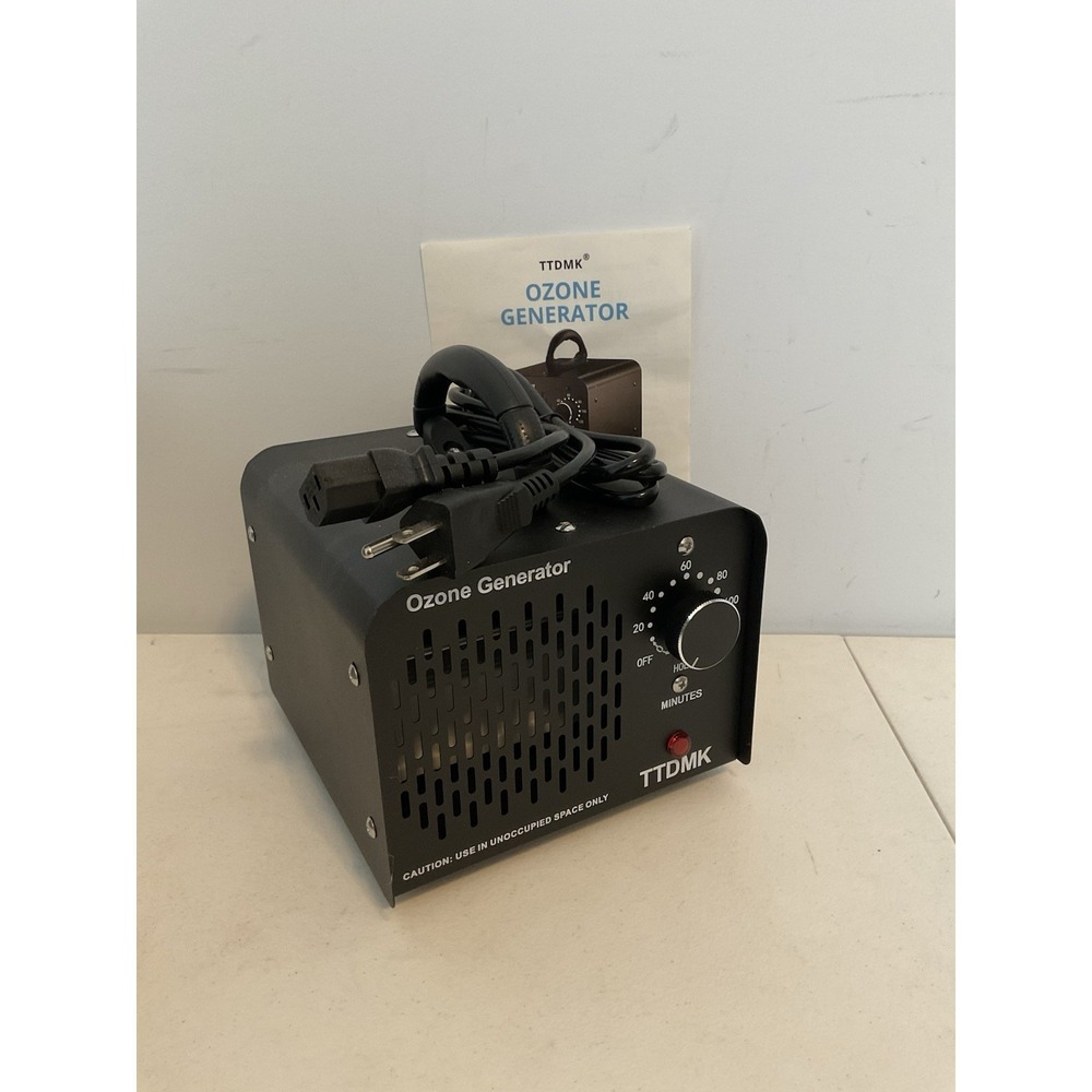 Ozone Generator TTDMK-15G Odor Removal From Car Home Pet Smoke Black Timer